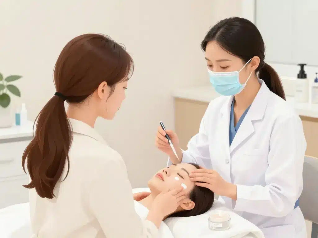 électrolyse visage avant / après consultation sécurité femme