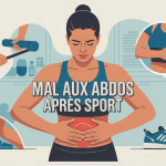 mal aux abdos apres sport illustration personne douleur abdominaux