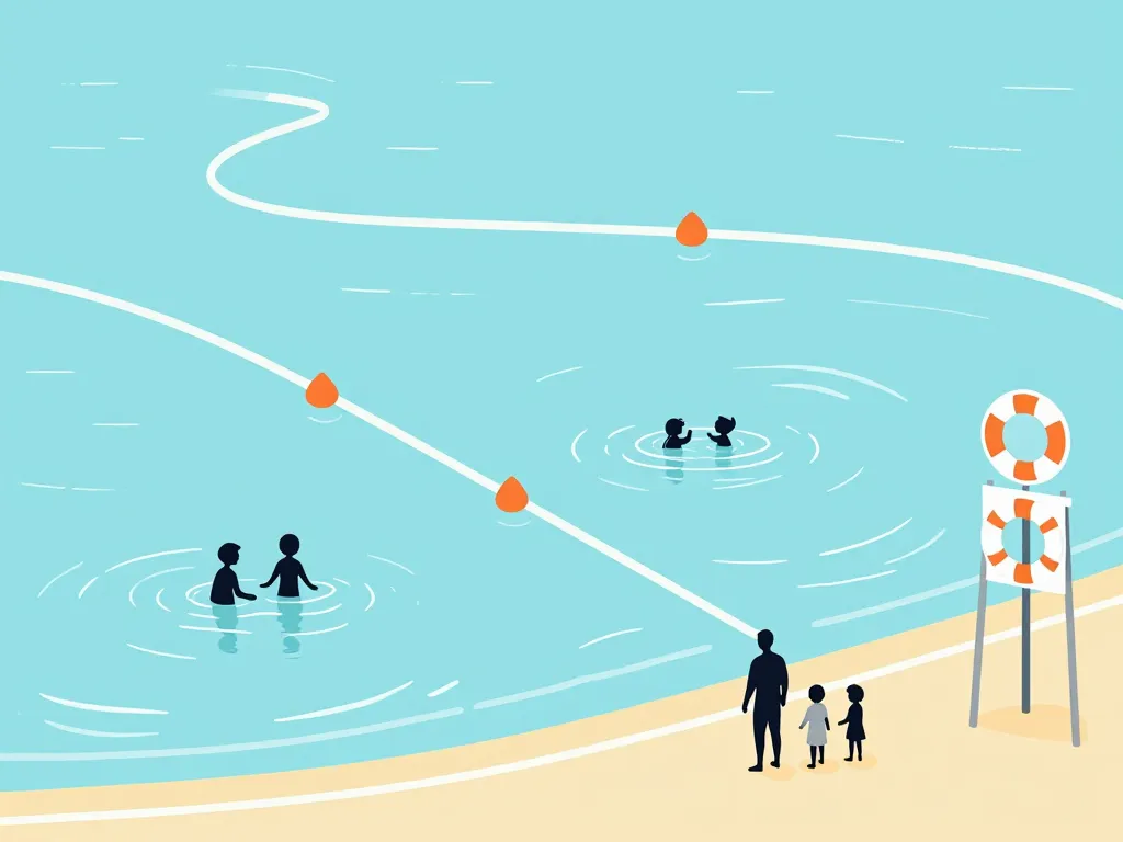 plage de vindry sécurité baignade zones enfants