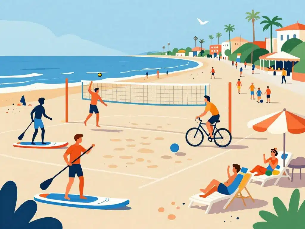 rimini plage activités sports et sorties