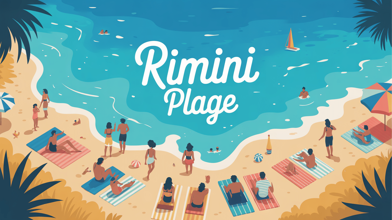 rimini plage ambiance méditerranéenne