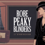 robe peaky blinders femme style années 20 illustration élégante