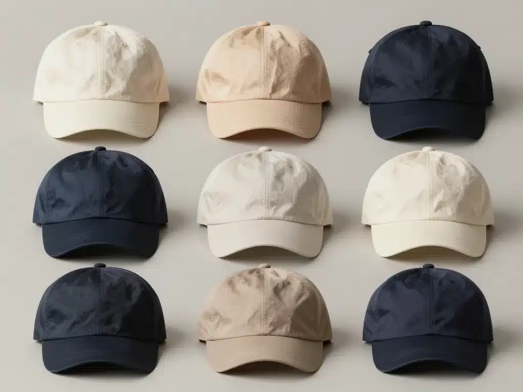 assortiment wave cap matériaux tailles et couleurs