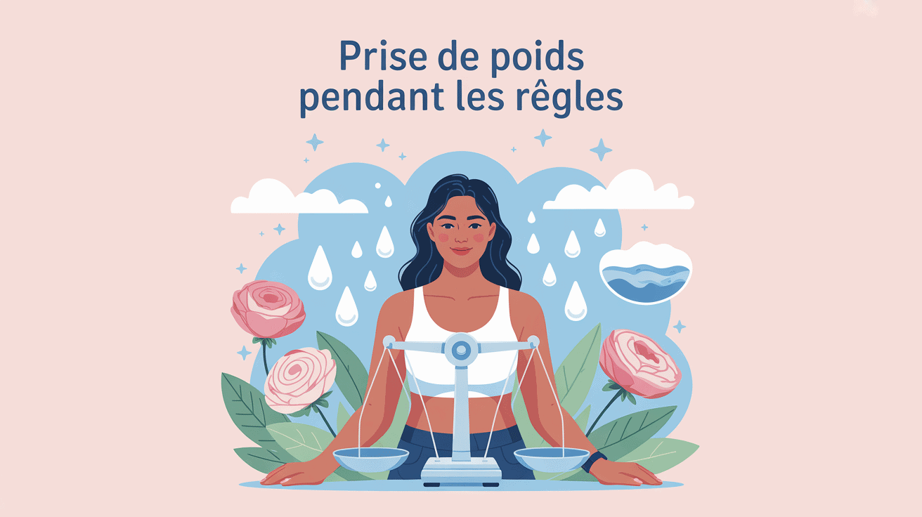 combien de kilo prend on pendant les regles image femme balance cycle