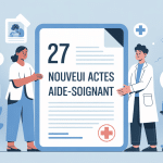illustration liste 27 nouveaux actes aide-soignant pdf aide-soignante infirmier