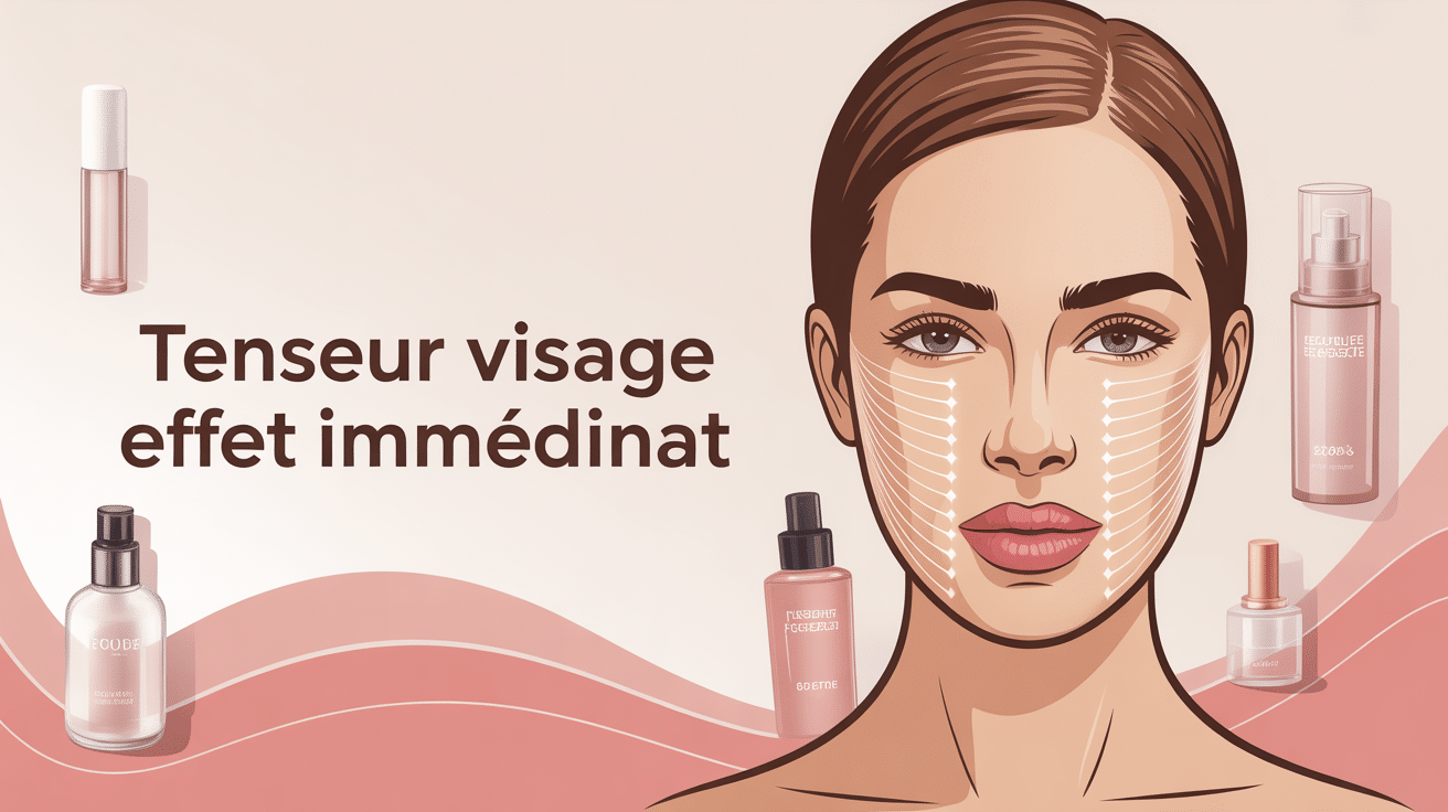 tenseur visage effet immediat avis illustration lifting