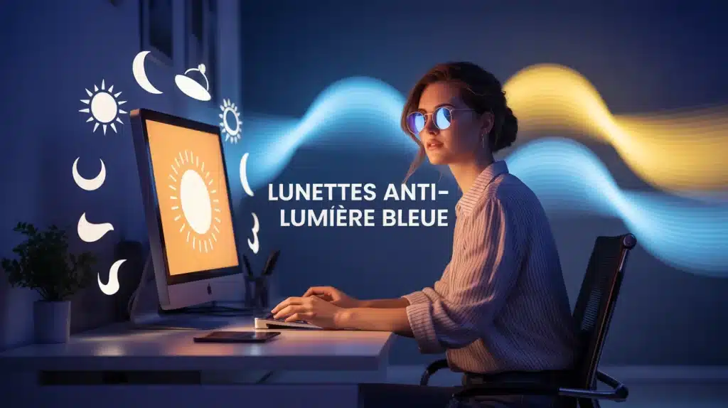 lunettes anti lumiere bleue efficacite personne devant ecran