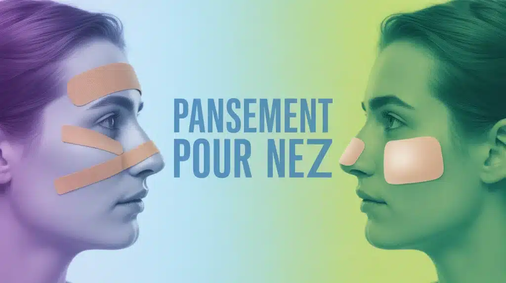 Pansement pour nez : illustration des différents types