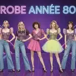 robe année 80 femmes volumes rétro