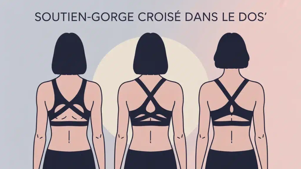soutien gorges croise dans le dos silhouettes de dos