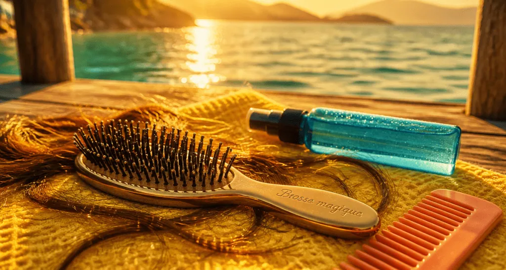 Brosse magique : 8 rangées de picots pour un démêlage sans casse et indolore