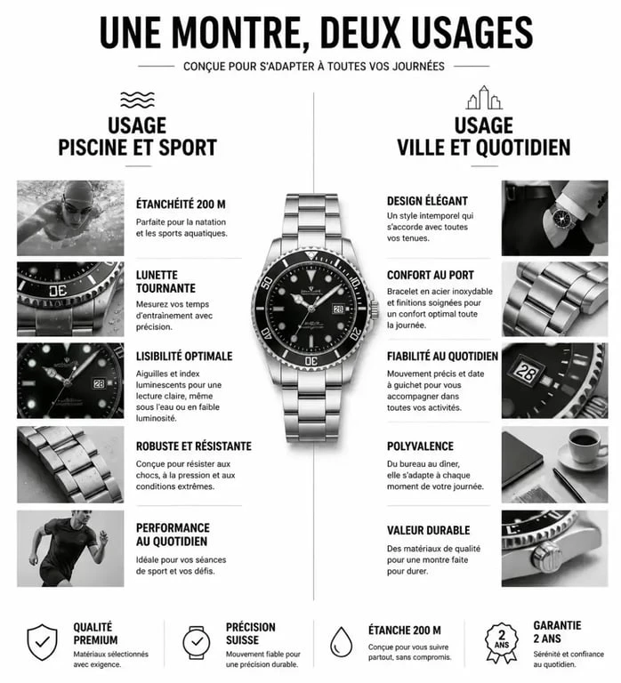 Comparatif des styles de claquettes noires pour homme : usage piscine versus usage ville