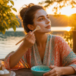 remede de grand-mere pour raffermir la peau femme applique masque