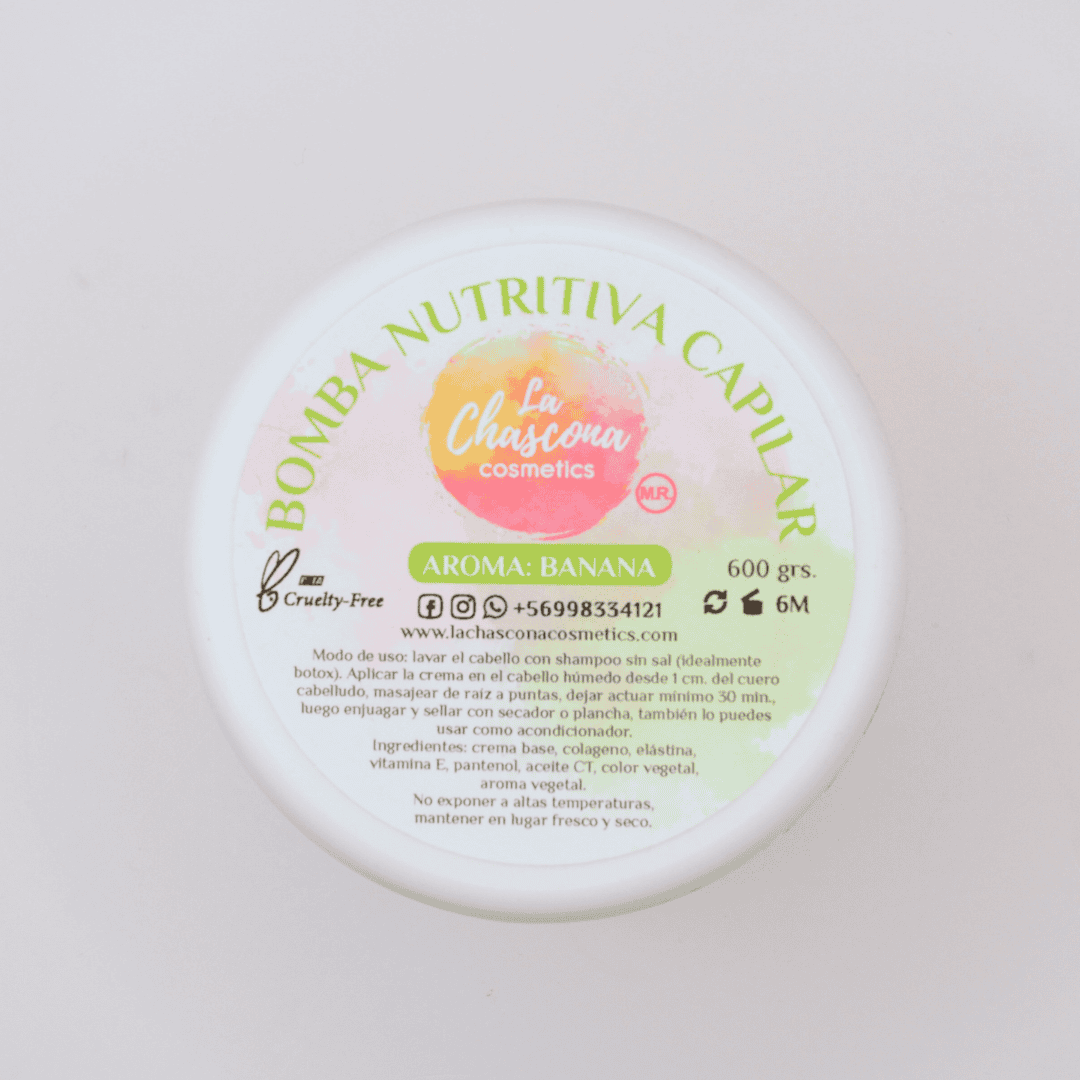 Bomba Nutritiva Capilar Banana