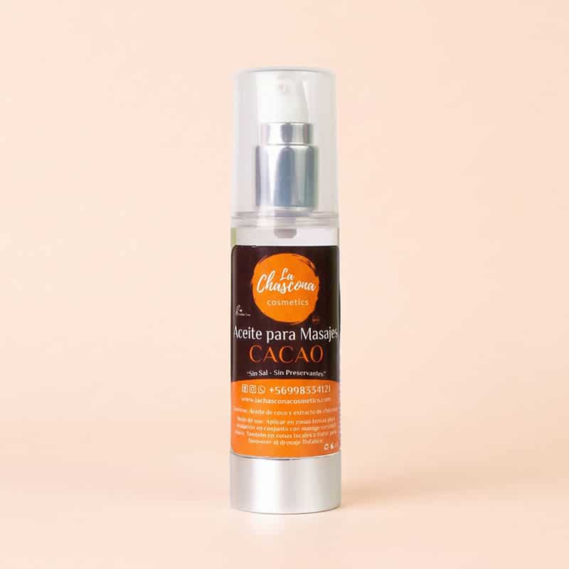 Aceite para masajes corporal Cacao