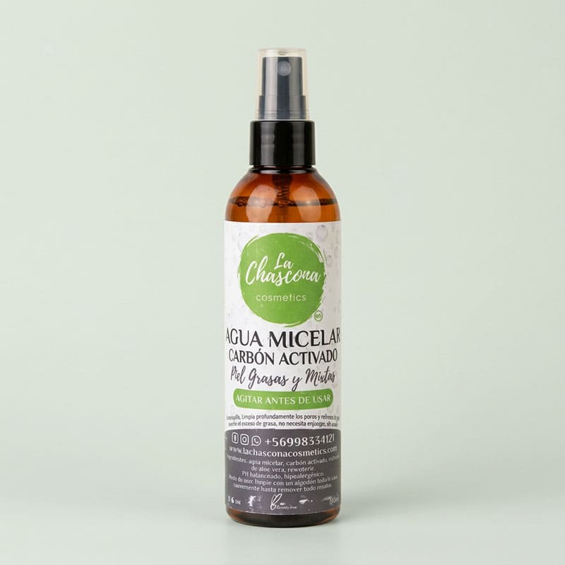 Agua Micelar con Carbón Activado