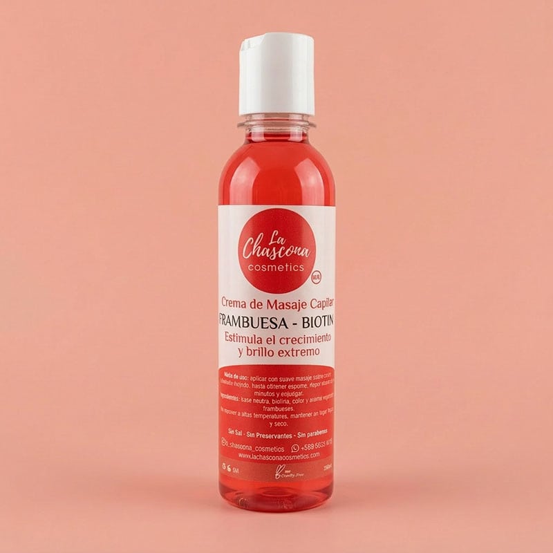 Crema masaje capilar de Frambuesa