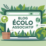 Visuel association blog écolo sur écran avec bénévoles