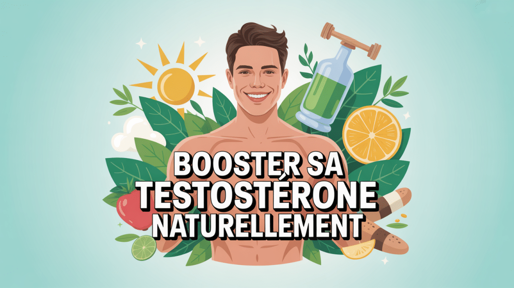 illustration booster testosterone naturel homme vitalité