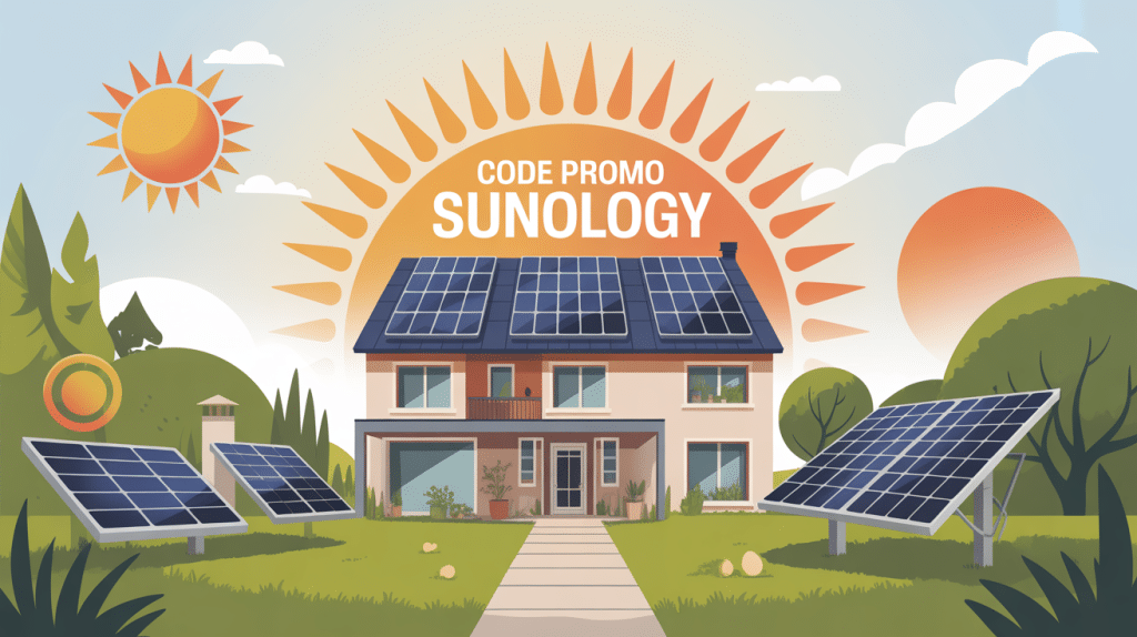 code promo réduction sunology sun_rjhomesolar illustration énergie solaire maison