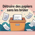 comment détruire des papiers sans les brûler illustration sécurisée