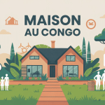 congo maison illustration moderne famille budget matériaux
