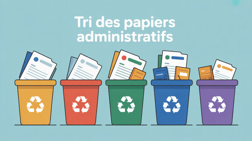 tri des papiers administratifs dans quelle poubelle jeter