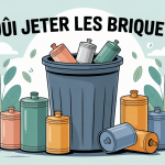 ou jeter les briquets différents types près d'une poubelle grise