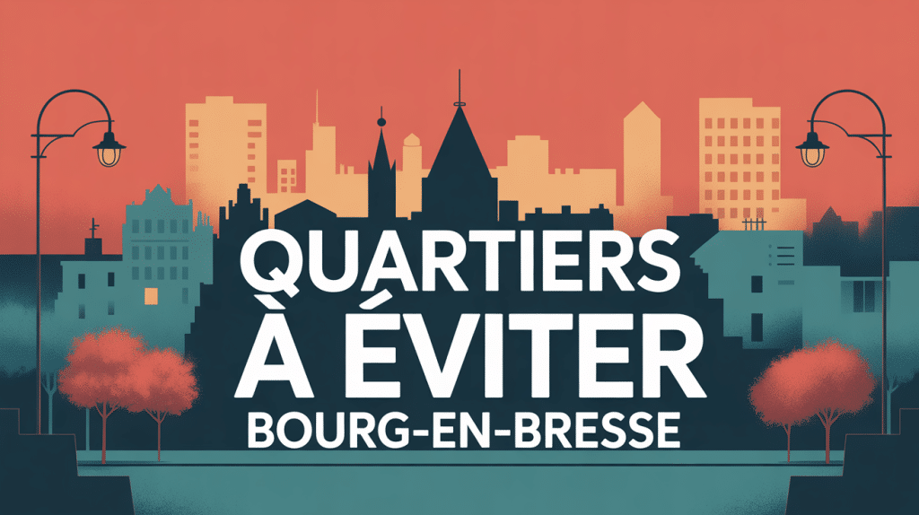 quartier à éviter Bourg-en-Bresse vue stylisée