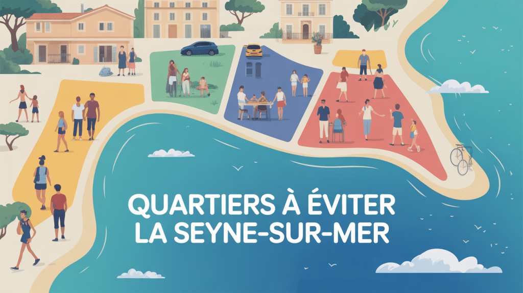 carte stylisée quartier à éviter la seyne-sur-mer