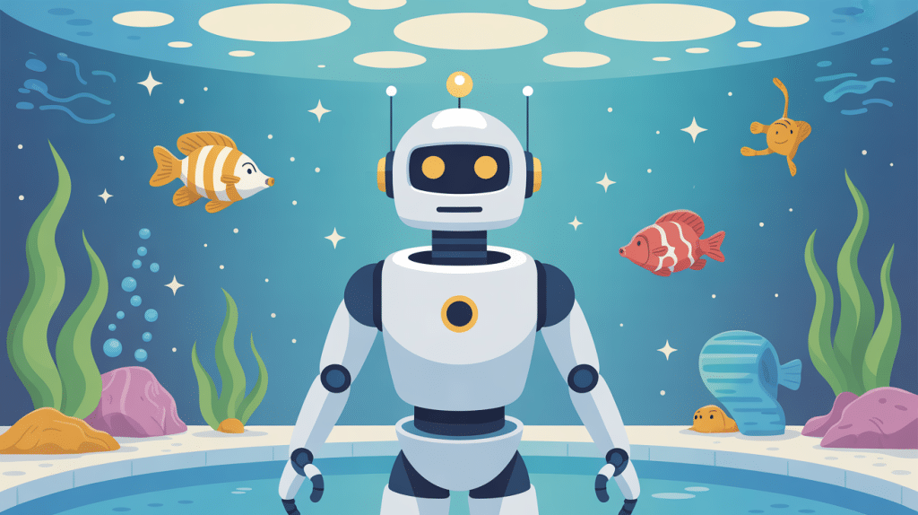 robot piscine zodiac voyant i clignote illustration explicative