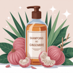 Shampoing gingembre repousse cheveux avis flacon illustration