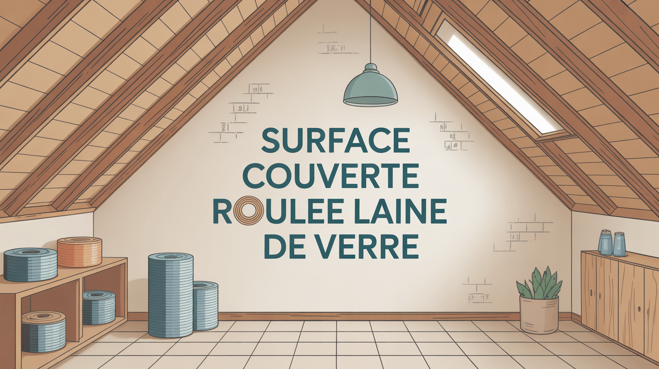 1 rouleau de laine de verre combien de m2 isolation illustration