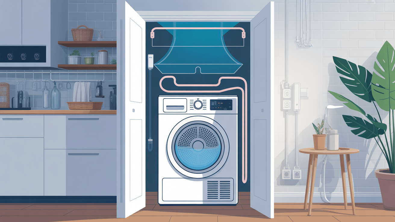 installation idéale branchement d'un sèche linge