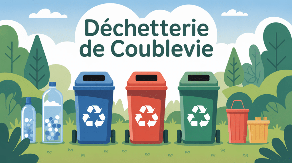 Illustration gestion des déchets déchetterie Coublevie