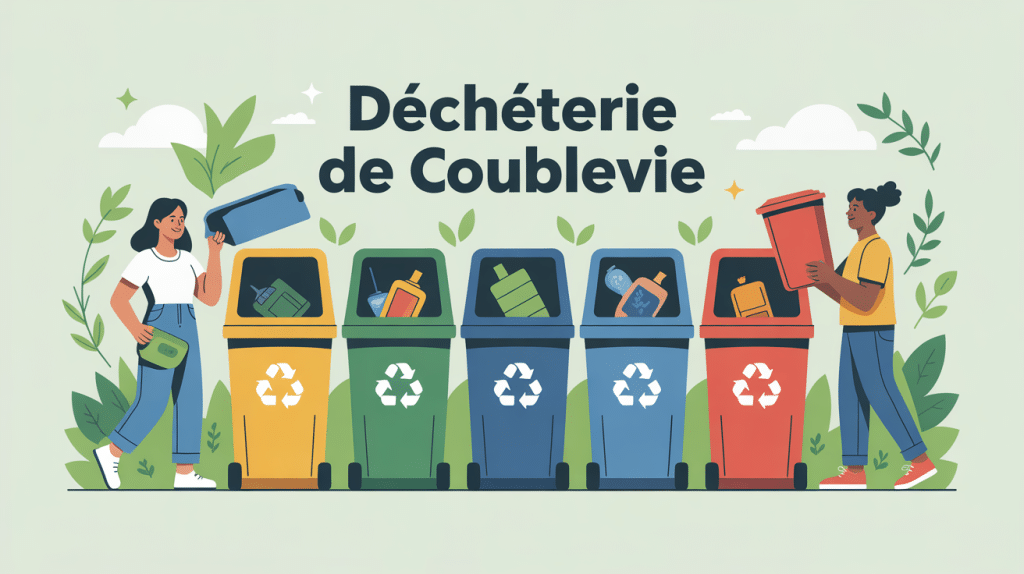 illustration déchèterie coublevie tri des déchets
