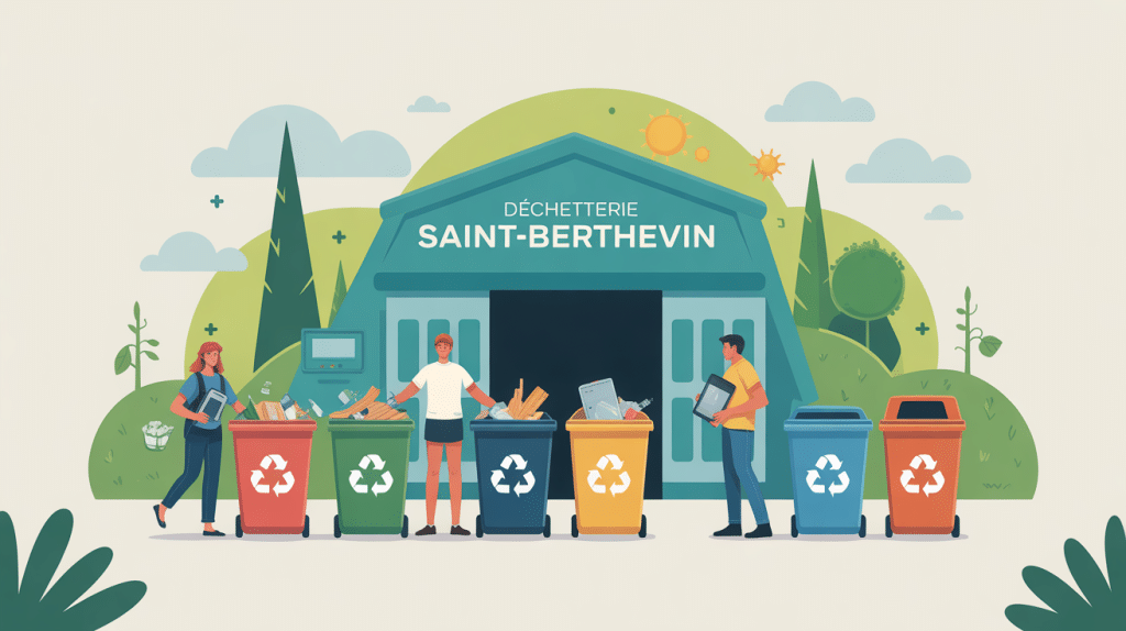 Déchetterie Saint Berthevin tri recyclage