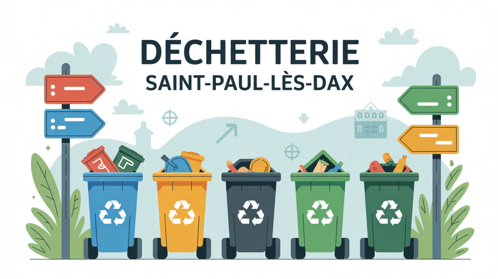 Gestion et tri des déchets à la déchetterie Saint Paul les Dax