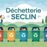 Illustration tri déchets déchetterie Seclin