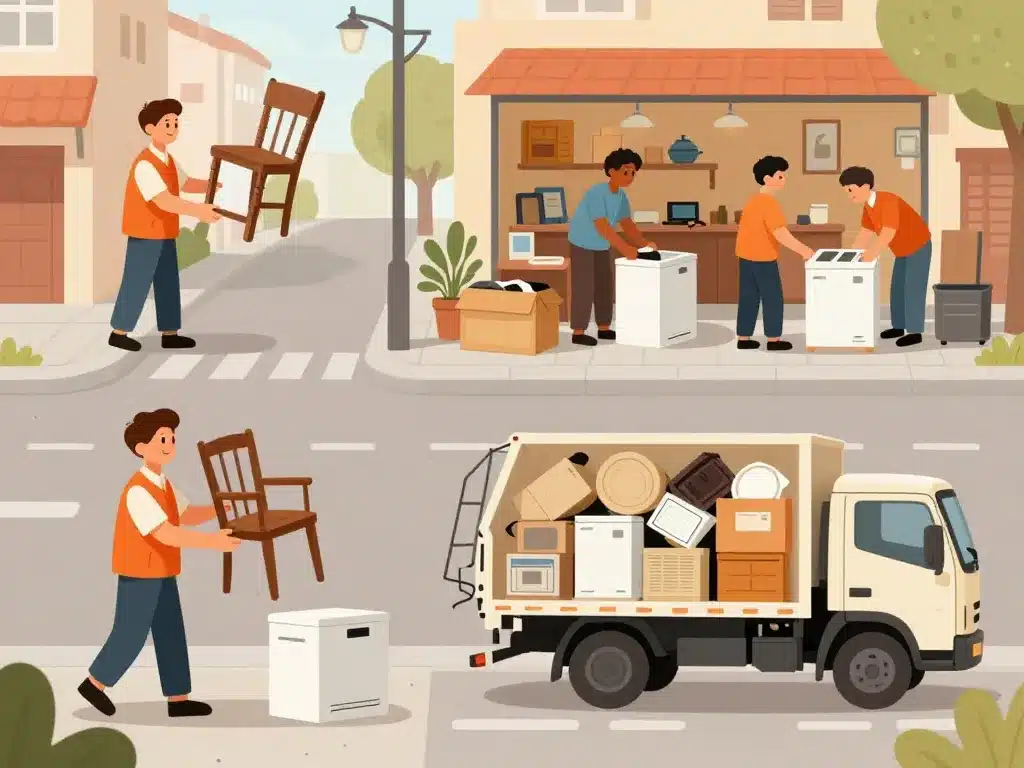 Scène alternatives recyclage déchetterie Verdun