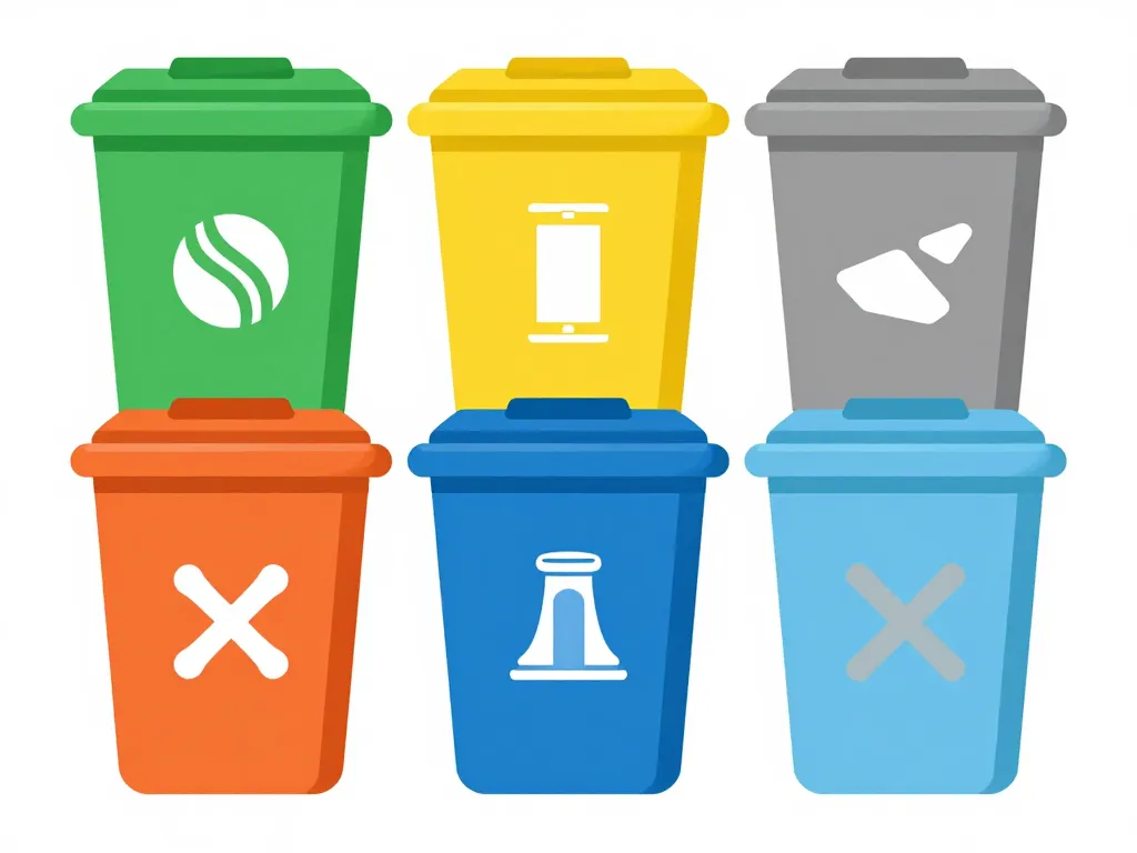 Schéma déchets acceptés refusés déchetterie Verdun