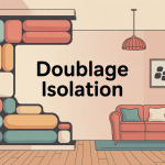 illustration coupe mur doublage isolation maison