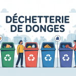 illustration gestion déchets déchetterie donges