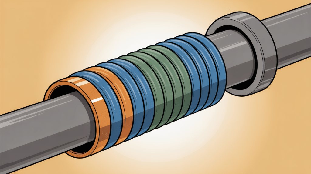 joint teflon combien de tours sur raccord vue coupe