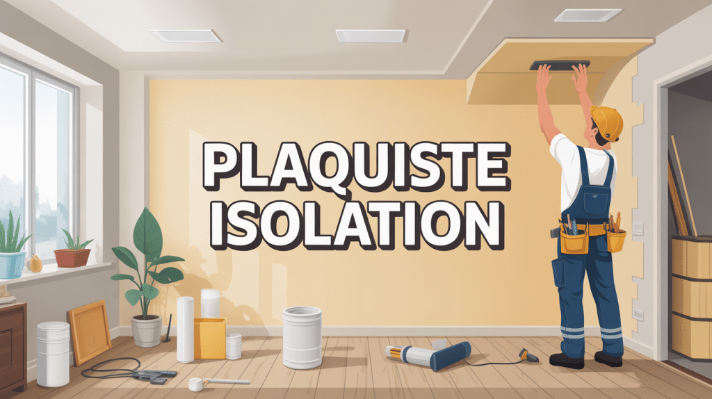 Plaquiste isolation intérieur moderne pose d’isolant et plaques