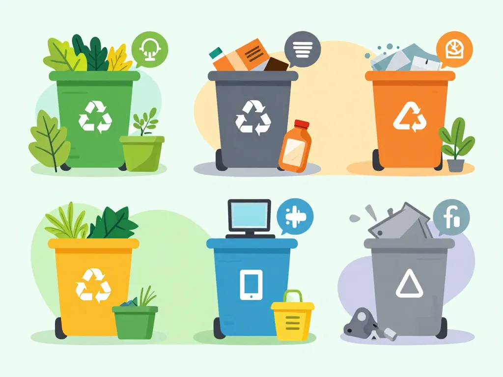 Schéma tri déchets acceptés à la déchetterie Chaniers