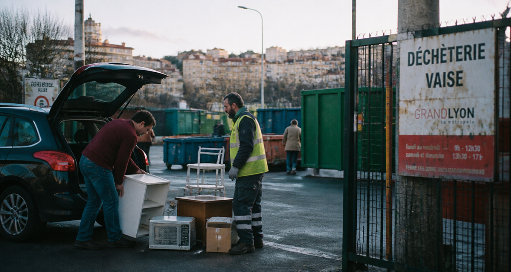 déchèterie donnerie de lyon vaise usager décharge