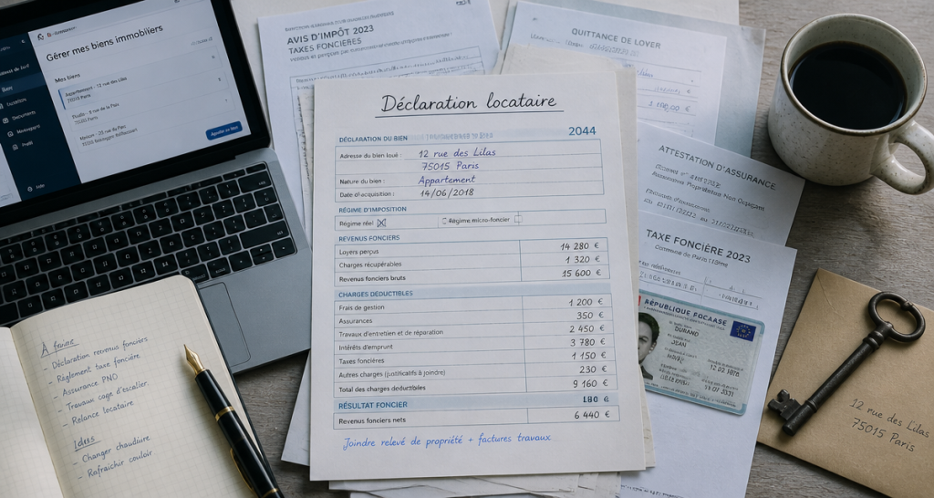 bureau declaration locataire formulaire amende