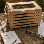 fabriquer un cache pompe à chaleur sur établi avec outils