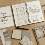 Mon amenagement maison table materiaux esquisses
